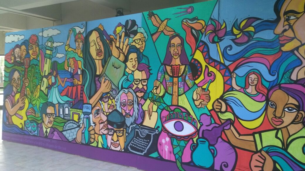 Mural Itinerante Violeta Parra y su paso por CFM