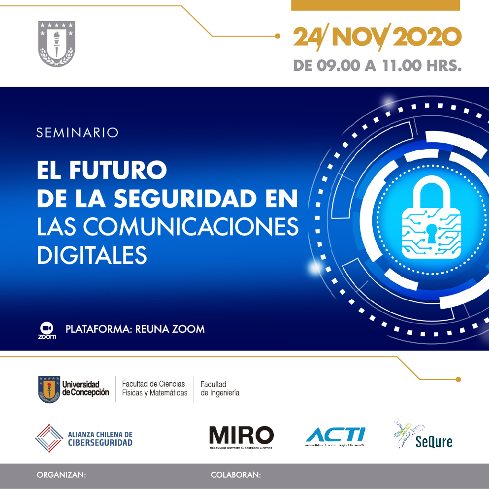 UdeC realizará seminario virtual para analizar el futuro de la seguridad en las comunicaciones digitales