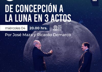 La exploración Lunar se toma el Teatro Bio Bío con charla abierta de José Maza Sancho y Ricardo Demarco López